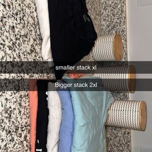 Mixed Casual T-Shirt and V-neck stack